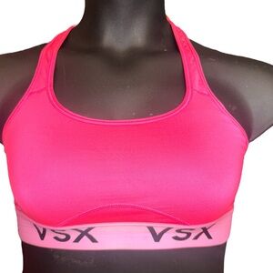 Victoria's Secret The Player Racerback VSX Sport Bra Hot Pink Size Medium